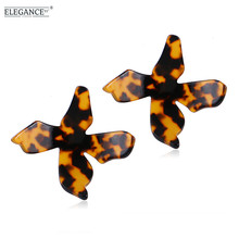 ELEGANCE11 Leopard Earring Big Studs Concave Darts Statement Earrings for Women Vintage Jewelry 2024 - buy cheap