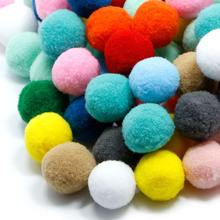 100 pcs DIY Crafts Colourful Mini Fluffy Pom poms Ball Felt 10mm 20mm 30mm 2024 - buy cheap