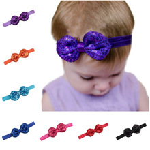 Yundfly glitter arco headbands bebê menina lantejoulas arco acessórios para o cabelo bonito crianças meninas acessórios de faixa de cabelo cheveu 2024 - compre barato