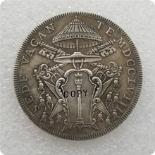 Памятные монеты итальянских штатов 1758 1 Scudo-Clement VII Sede Vacante копия монет-копия монет медаль коллекционные монеты 2024 - купить недорого
