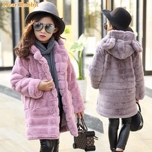 New 2021 fashion Winter warm Girls clothing Outerwear Children Faux Fur Rabbit ears Coat kids Jacket girl clothes thickn parkas 2024 - buy cheap