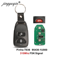 Jingyuqin-2 botones + Panic, 315Mhz, para HYUNDAI Tucson Santa Fe Elantra 2005, 2006, 2007, 2008, 2009, 2010, 2011, llaves sin llave 2024 - compra barato