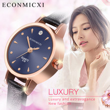 Women's Watch Diamond Casual Quartz Leather Band Analog Wrist Watch 2024 - buy cheap