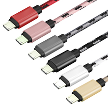 Cable de Cargador Micro USB duradero de 3M/10 pies para teléfono móvil, cargador rápido de Cable de cabeza de Metal, 50 unids/lote 2024 - compra barato