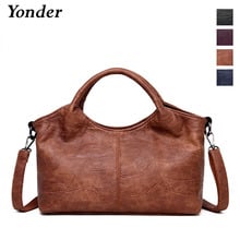 Yonder brand new arrival genuine leather handbag women shoulder bag female Sheepskin large tote bag ladies messenger bag yellow 2024 - buy cheap