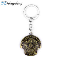 dongsheng Game Gifts Jewelry Dota 2 Keychain Immortal Champion Shield Zinc Alloy Metal Key Rings For Present Chaveiro -50 2024 - buy cheap