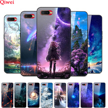 Caso de vidro temperado funda para oppo rx17 neo caso silicone amortecedor vidro duro capa traseira para oppo rx17 neo rx 17 neo a1k ax7 capas 2024 - compre barato