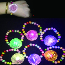 led bracelet LED Flashing bead Bracelet Light Up Acrylic Bangle for Party Bar Halloween Christmas Hot Dance Gift New 20pcs 2024 - buy cheap