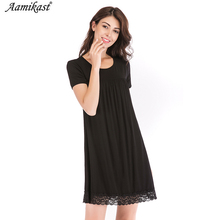 Aamikast Nightgowns Nightdress Sleepwear Modal Dresses night dress sleepwear nightdress female nightgown loose 2024 - buy cheap