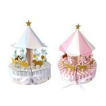 Romantic Carousel Gift Box Baby Shower Favors Candy Boxes Boys Girls Birthday Party Favors Gift Candy Box Event Party Supplies 2024 - buy cheap