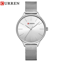 Curren relógio feminino criativo, relógio pulseira de aço feminino 2024 - compre barato