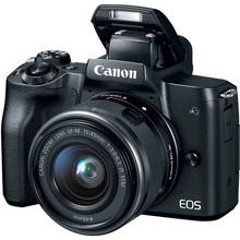 Цифровая беззеркальная камера Canon M50, объектив IS STM EF-M 15-45 мм, HD 4K, угол обзора сенсорного экрана, Wi-Fi Цифровая камера ILC (Совершенно новая) 2024 - купить недорого