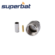 Superbat мини UHF обжимной 50 Ом штекер РЧ коаксиальный разъем для кабеля RG316, RG174, LMR100, RG178 2024 - купить недорого