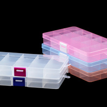 Пластиковая коробка для хранения ювелирных изделий BTFBES, регулируемый контейнер с отделениями для бусин, сережек, прямоугольных прозрачных коробок 2024 - купить недорого
