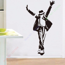 New Large Black MJ Dancing Michael Jackson Wall Sticker Decal Vinyl Art Home Decor 60CMX90CM 2024 - buy cheap