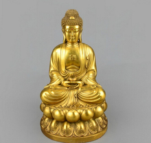 16 Tibet Buddhism Brass Copper Fane Tathagata Sakyamuni Buddha Hold Bowl Statue 2024 - buy cheap