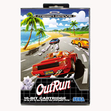 Outrun 16 bit para genesis md cartão de jogo com caixa para sega mega drive para genesis 2024 - compre barato
