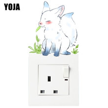 Yoja a little blue fox-adesivo de parede estilo clássico europeu para decoração de casa, em pvc, 8ss0941 2024 - compre barato