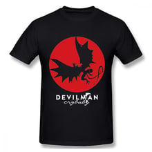 Camiseta do anime redmoon devilman, camiseta design popular masculina 2018 algodão 100% s-6xl 2024 - compre barato