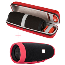 Estojo de transporte em silicone e eva 2 em 1, estojo rígido de eva com capa de silicone macio para carregador jbl e alto-falantes bluetooth charge3 2024 - compre barato