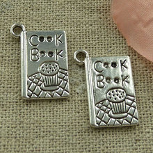 150 pieces tibetan silver cookbook charms 19x11mm #2783 2024 - buy cheap