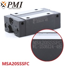 4pcs Original Taiwan PMI MSA20S MSA20SSSFC N linear guideway slide block Carriage for CO2 laser machine CNC router MSA20S-N 2024 - buy cheap