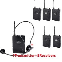 Takstar-sistema de guía de viaje inalámbrico, transmisor de frecuencia UHF-938 / UHF 938, 1 + 5 receptores para guía turístico 2024 - compra barato