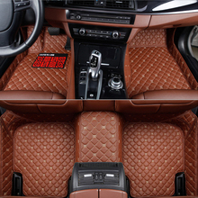 Flash mat leather car floor mats for SEAT LEON Ibiza Cordoba Toledo Marbella Terra RONDA car-styling Custom auto foot mats 2024 - buy cheap