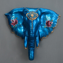 Будильник с изображением головы слона для дома в европейском стиле ретро выгодное животное слон украшение для стен американская гостиная крыльцо деревянное 2024 - купить недорого