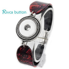 P00703 Hot wholesale Snap Bracelet&Bangles Newest Design Fashion Snap Button Magnetic Charm Bangles 18mm DIY Rivca Snaps Jewelry 2024 - buy cheap