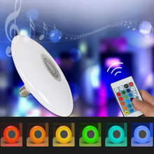 AC85-265V  E27 30W RGB LED Bulb Lights RGB Changeable Colorful RGB LED Lamp With IR Remote Control+24Keys Remote 2024 - buy cheap