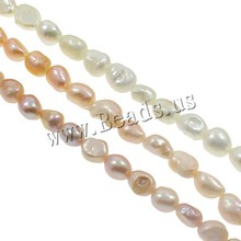 Free Shipping DIY Necklace Bracelat Jewelry Making 9-10mm Freeform Shape Natural Lilac Freshwater Pearl Loose Beads 2024 - buy cheap