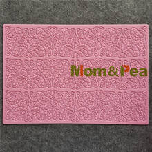 Mom&Pea GX199 Butterfly Silicone Lace Pad Cake Decoration Fondant Cake 3D Mold Food Grade Silicone Mould 2024 - buy cheap