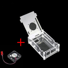 Clear Case with Cooling fan for Orange Pi PC Acrylic Case Plastic Enclosure Transperent Shell for Orange Pi PC Free Shipping 2024 - buy cheap