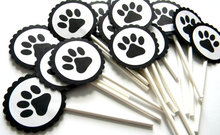 cute dog claws birthday Cupcake toppers bridal shower Wedding engagement Bachelorette party toothpicks 2024 - buy cheap