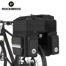 ROCKBROS Bike Bags 48L MTB Mountain Bike Rack Bag 3 in 1 Multifunction Road Bicycle Pannier Rear Seat Trunk Bag With Rain Cover 2024 - buy cheap