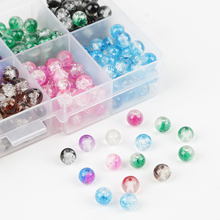 Contas espaçadoras soltas de vidro 6/8mm, alta qualidade, 10 cores, para pulseiras artesanais faça você mesmo, fabricação de joias, achados 2024 - compre barato