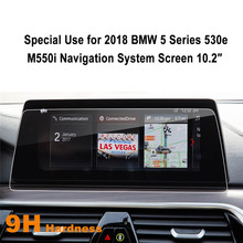 Для BMW 5 серия G30 530e M550i 10,2-дюймовый Экран протектор против царапин, высокая прозрачность закаленное Стекло сенсорный Экран протектор 2024 - купить недорого