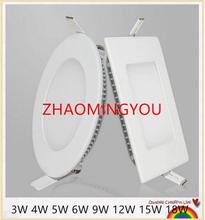YON 20PCS Dimmable LED Panel Light Ultra Thin Ceiling Recessed Downlight 3w 4w 5w 6w 9w 12w 15w 18w LED Spot Light AC85-265V 2024 - buy cheap