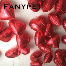 18inch 100pcs Red heart Balloons inflatable love foil Balloon wedding Valentine day Wedding Decorations helium balloon globos 2024 - buy cheap