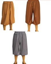 Unisex 3 colores primavera y otoño monjes budistas pantalones zen lay pantalones de meditación shaolin monje Kung Fu artes marciales Pantalones 2024 - compra barato