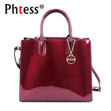 PHTESS Luxury Patent Leather Handbags Women Bags Designer Female Crossbody Shoulder Bags Ladies Hand Bag Sac a Main New Tote Bag 2024 - buy cheap