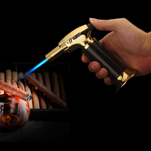 Outdoor BBQ Lighter Cigar Torch Turbo Lighter Jet Butane Gas Cigarette 1300 C Spray Gun Windproof Metal Pipe Lighter For Kitchen 2024 - buy cheap