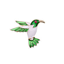 Free shipping Fashion new hummingbird glaze enamel delicate high-grade brooch 2024 - buy cheap