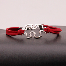 NCRHGL Puzzle Bracelets Bangles Leather Braided Bracelet Autism Awareness Fashion Jewelry For Women Men Drop Shipping 2024 - buy cheap