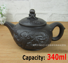 Venda quente yixing bule 340ml grande chaleira kung fu bule chinês artesanal cerâmica zisha porcelana bules conjuntos de transporte rápido 2024 - compre barato