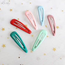 AOMU 10Pcs 1set Lovely Candy Color Hairpin For Girl Children Hairclips Hairpins Cute Headdress Clips Small Hair Accessories Gift 2024 - buy cheap
