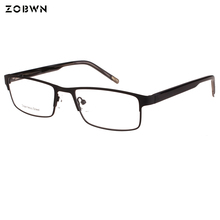 Деловые очки, мужские винтажные очки, классические очки, очки с оправой из нержавеющей стали, большие мужские очки 2024 - купить недорого