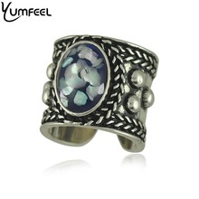 Yumfeel-anéis para mulheres estilo vintage e estilo punk, pedra falsa, 4 cores, joia feminina 2024 - compre barato