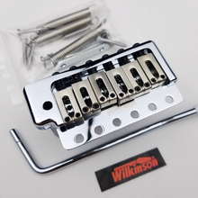 Wilkinson ST Electric Guitar Fixed 6 Screws Tremolo System Bridge Chrome silver WOV09 2024 - buy cheap